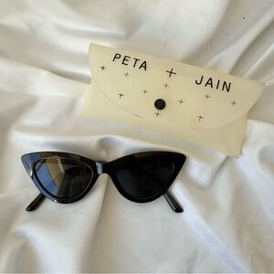 PETA + JAIN Selina Cat-Eye Sunglasses in black